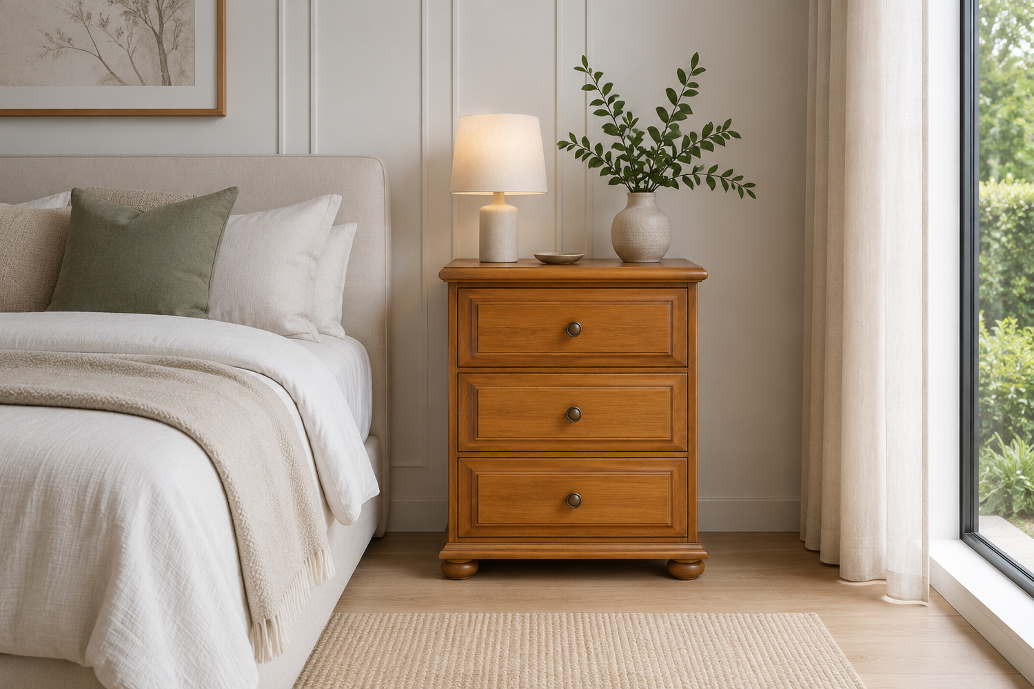 Avondale (AUSSIE MADE) Bedside Table Collection - Assorted Stained Colours