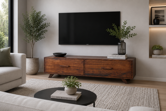 Denver (AUSSIE MADE) 2 Drawer Coffee Table Collection - Assorted Stained Colours