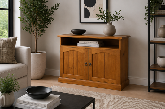 Limino (AUSSIE MADE) 2 Door TV Entertainment Unit Collection - Assorted Stained Colours