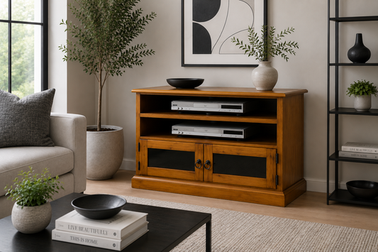 Manton (AUSSIE MADE) Lowline TV Unit Collection - Assorted Stained Colours