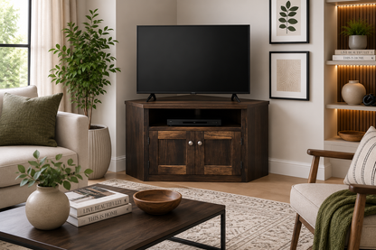 Claude (AUSSIE MADE) Corner TV Stand Collection - Assorted Stained Colours
