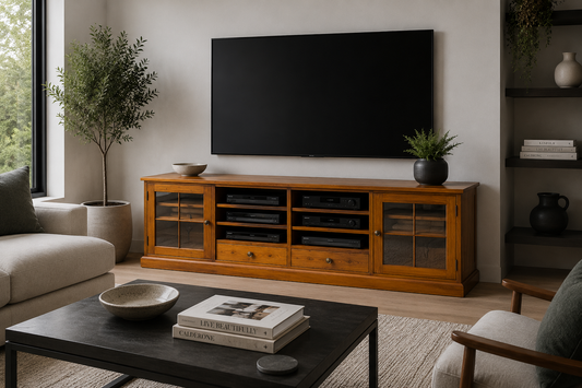 Polonius (AUSSIE MADE) Lowline TV Unit Collection - Assorted Stained Colours