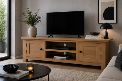 Eminenece (AUSSIE MADE) TV Entertainment Unit Collection - Tassie Oak Combination - Assorted Stained Colours