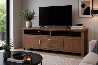Jayden (AUSSIE MADE) 2 Drawer / 2 Door TV Unit Collection - Assorted Stained Colours