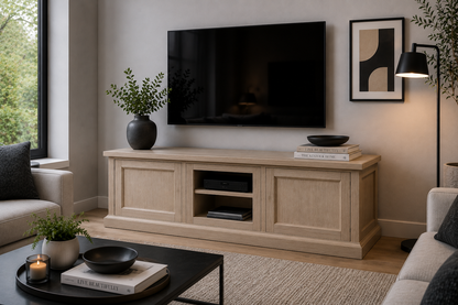 Jed (AUSSIE MADE) TV Corner Unit Collection - Tassie Oak Combination - Assorted Stained Colours