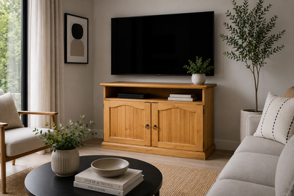Vanda (AUSSIE MADE) 2 Door TV Entertainment Unit Collection - Assorted Stained Colours
