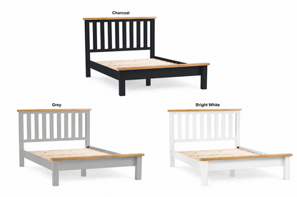 Queen Spencer (AUSSIE MADE) Bed Frame Collection - Custom Wood / Tassie Oak Combination - Assorted Painted / Stained Colours