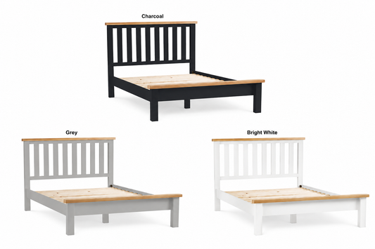Double Spencer (AUSSIE MADE) Bed Frame Collection - Custom Wood / Tassie Oak Combination - Assorted Painted / Stained Colours