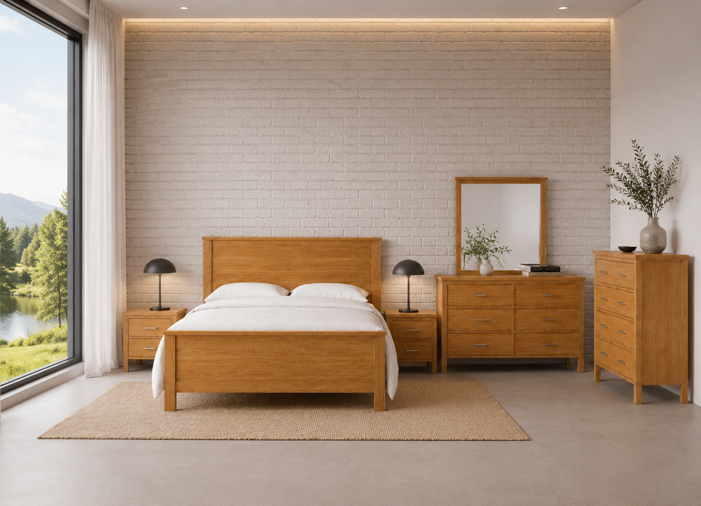 Belrose Tasmanian Oak Bed (Aussie Made)