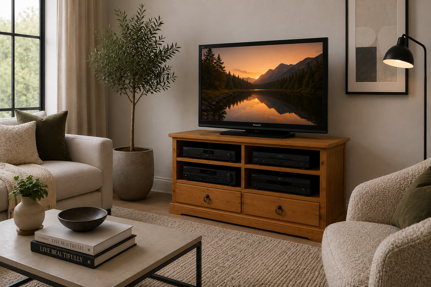 Scott (AUSSIE MADE) TV Unit Collection - Assorted Stained Colours