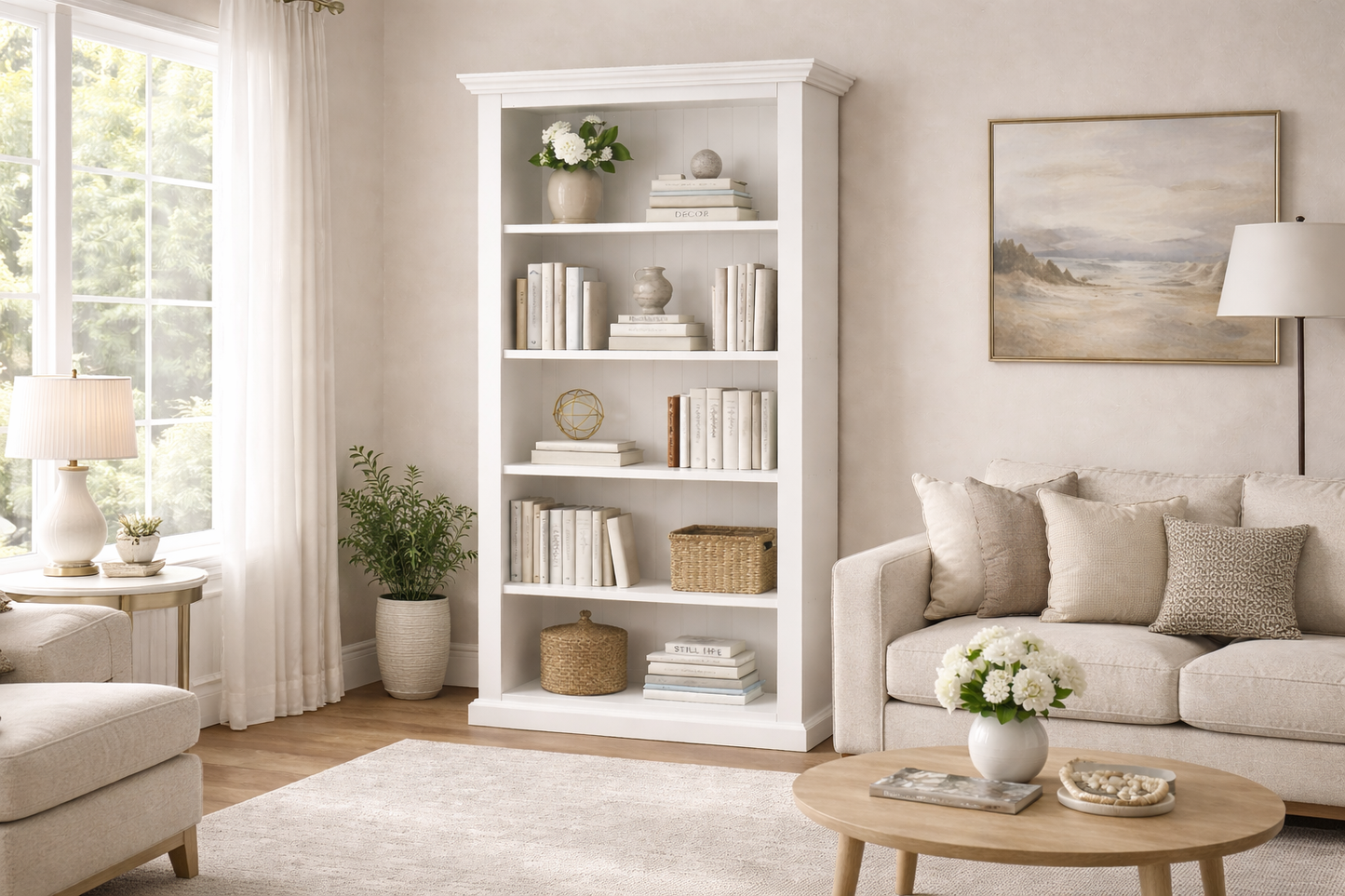 Antalya (AUSSIE MADE) Highline Bookcase Collection - Assorted Painted Colours