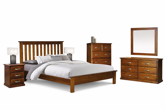 Double Xavian (AUSSIE MADE) Timber Bed Frame - Assorted Stained Collection