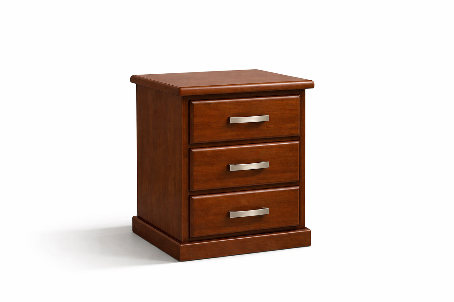 Xavian (AUSSIE MADE) 3 Drawer Bedside Table - Assorted Stained Colours