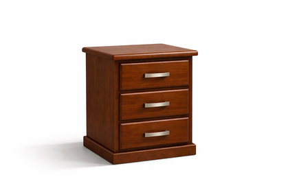 Xavian (AUSSIE MADE) 3 Drawer Bedside Table - Assorted Stained Colours
