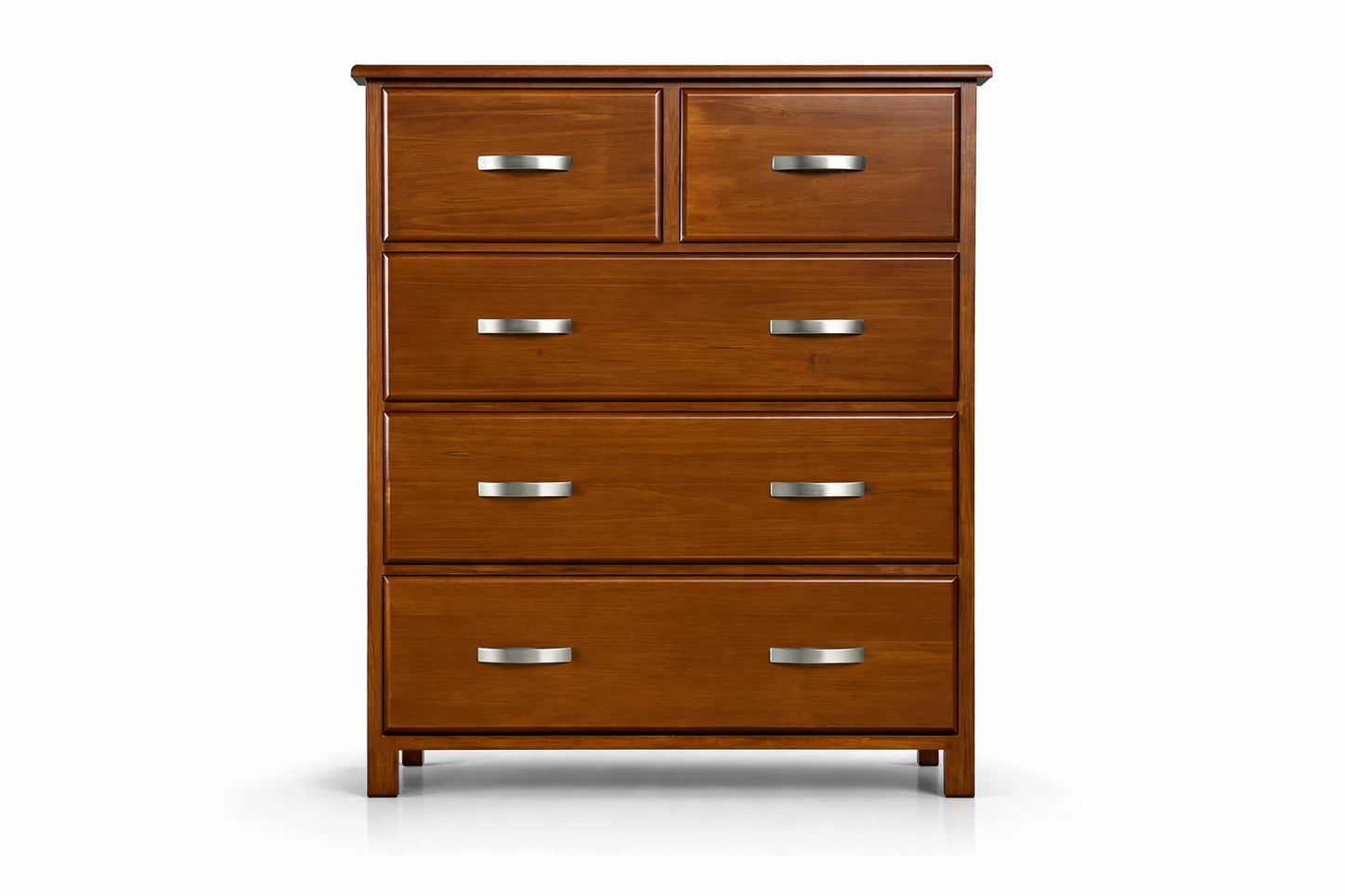Xavian (AUSSIE MADE) 5 Drawer Tallboy - Assorted Stained Colours