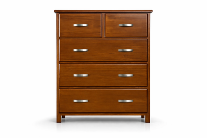 Xavian (AUSSIE MADE) 5 Drawer Tallboy - Assorted Stained Colours