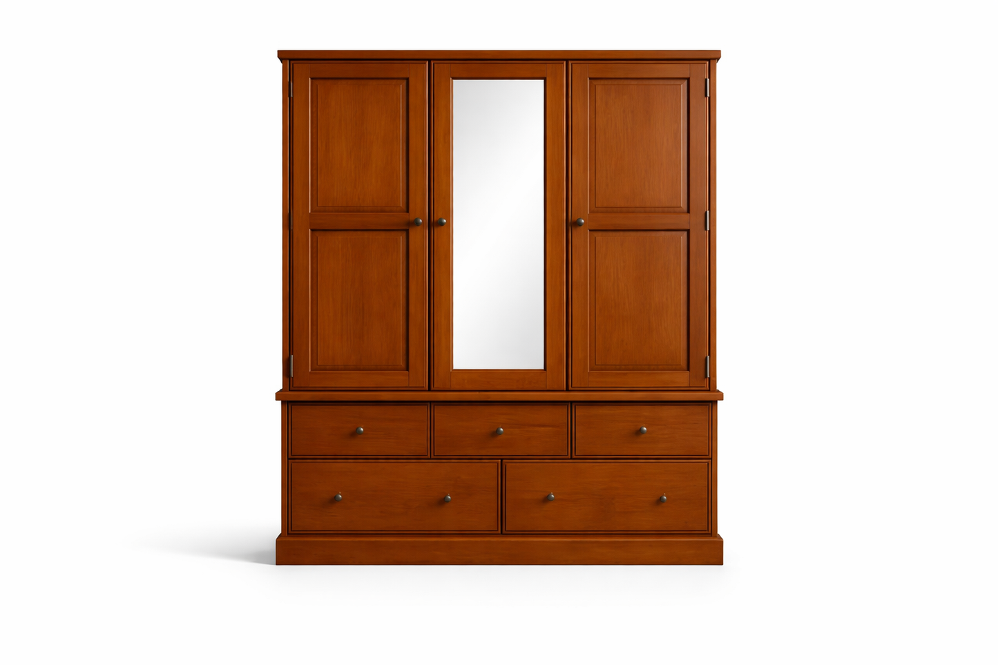 Urban (AUSSIE MADE) 5 Section Wardrobe With Smooth Doors Collection - Assorted Stained Colours