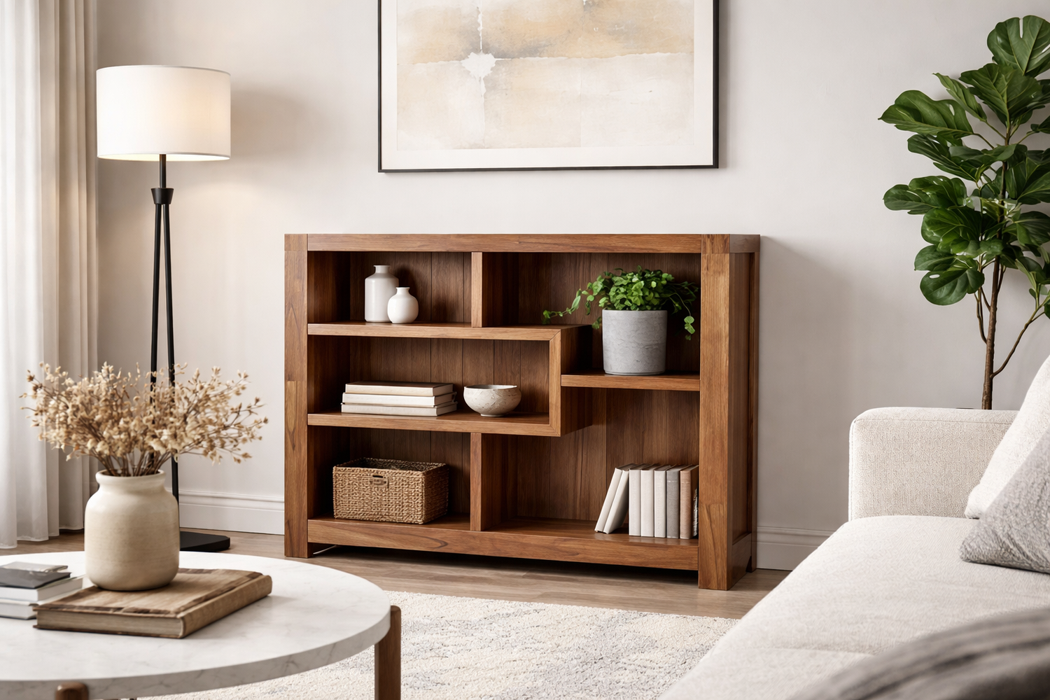 Alvarado (AUSSIE MADE) Lowline Bookcase Collection - Assorted Stained Colours