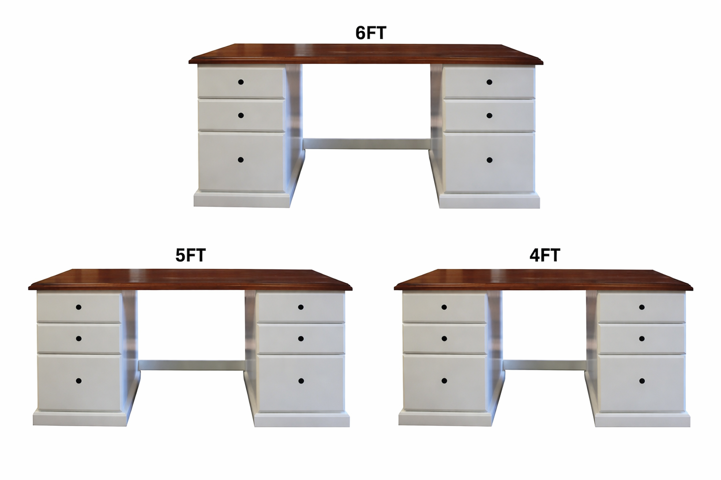 Mudgee (AUSSIE MADE) Desk Collection - Assorted Stained / Painted Colours