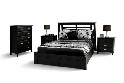 Double Or Queen Robi (AUSSIE MADE) 6 Piece (THE LOT) Bedroom Suite - Assorted Stained Colours