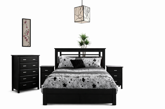 Single Or King Single Robi (AUSSIE MADE) 3 Piece (TALLBOY) Bedroom Suite - Assorted Stained Colours