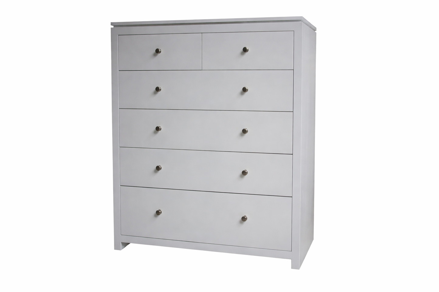 Celine (AUSSIE MADE) 6 Drawer Tallboy With Handles - 1300(H) X 900(W) - Assorted Colours (PICTURED IN WHITE)
