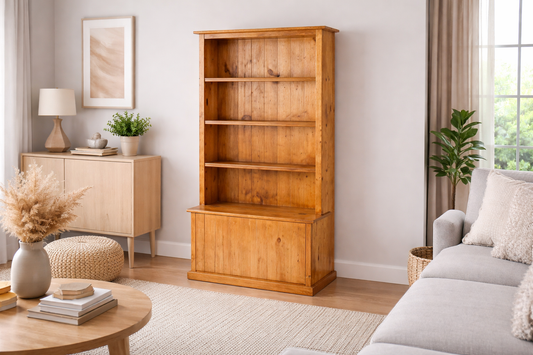 Dawees (AUSSIE MADE) Combo + Flip Top Lid Bookcase Collection - Assorted Stained Colours