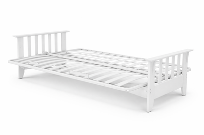 States Futon Sofa Bed Excluding Mattress (MODEL 4-5-12-20-1) - Cherry Stain (NOT AS PICTURED)