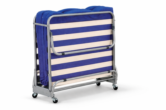 Single Zodiac Folding Bed Including 75mm Mattress - Silver
