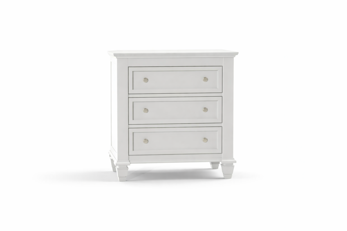 Roxborough (CUSTOM MADE) 3 Drawer Bedside Table - 760(H) X 740(W) X 420(D) - Assorted Colours