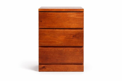 Fletcher (AUSSIE MADE) 3 Drawers Bedside Table - 680(H) X 450(W) X 430(D) - Assorted Colours