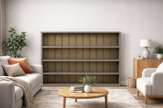 Cube (AUSSIE MADE) Lowline Bookcase Collection - Tasmania Oak Combination - Assorted Stained Colours