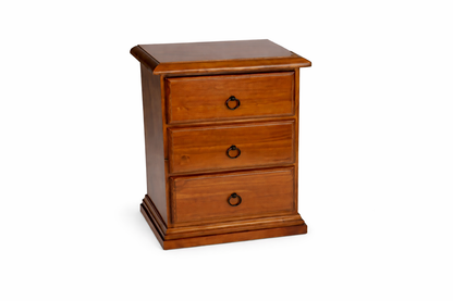 Cronulla (AUSSIE MADE) 3 Drawer Bedside Table - Assorted Colours