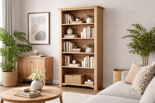 Elegance (AUSSIE MADE) Highline Standard Bookcase Collection - Tasmania Oak Combination - Assorted Stained Colours