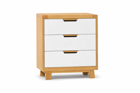 Avalon (AUSSIE MADE) 3 Drawer Bedside - Tassie Oak Combination - 2 Tone - Assorted Colours