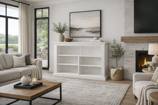 Antalya (AUSSIE MADE) Triple Top Lowline Bookcase Collection - Assorted Painted Colours