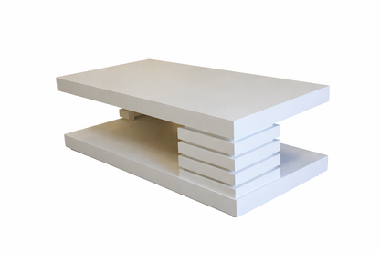 Hugo (AUSSIE MADE) Coffee Table - 1200(W) X 600(D) - White, Antique White, Whitewash & Brushed Colour Options