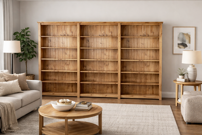 Chunky (AUSSIE MADE) Highline Bookcase (4 SECTIONS) Collection - Assorted Stained Colours