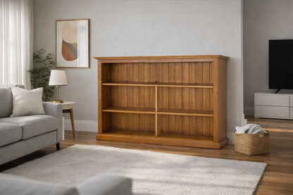 Nolan (AUSSIE MADE) Lowline Bookcase 40mm Trimm Collection - Assorted Stained Colours