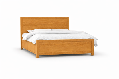 Double Or Queen Morgan (AUSSIE MADE) 4 Piece (TALLBOY) Bedroom Suite With 2 Drawers Bed - Tassie Oak Combination - Assorted Colours