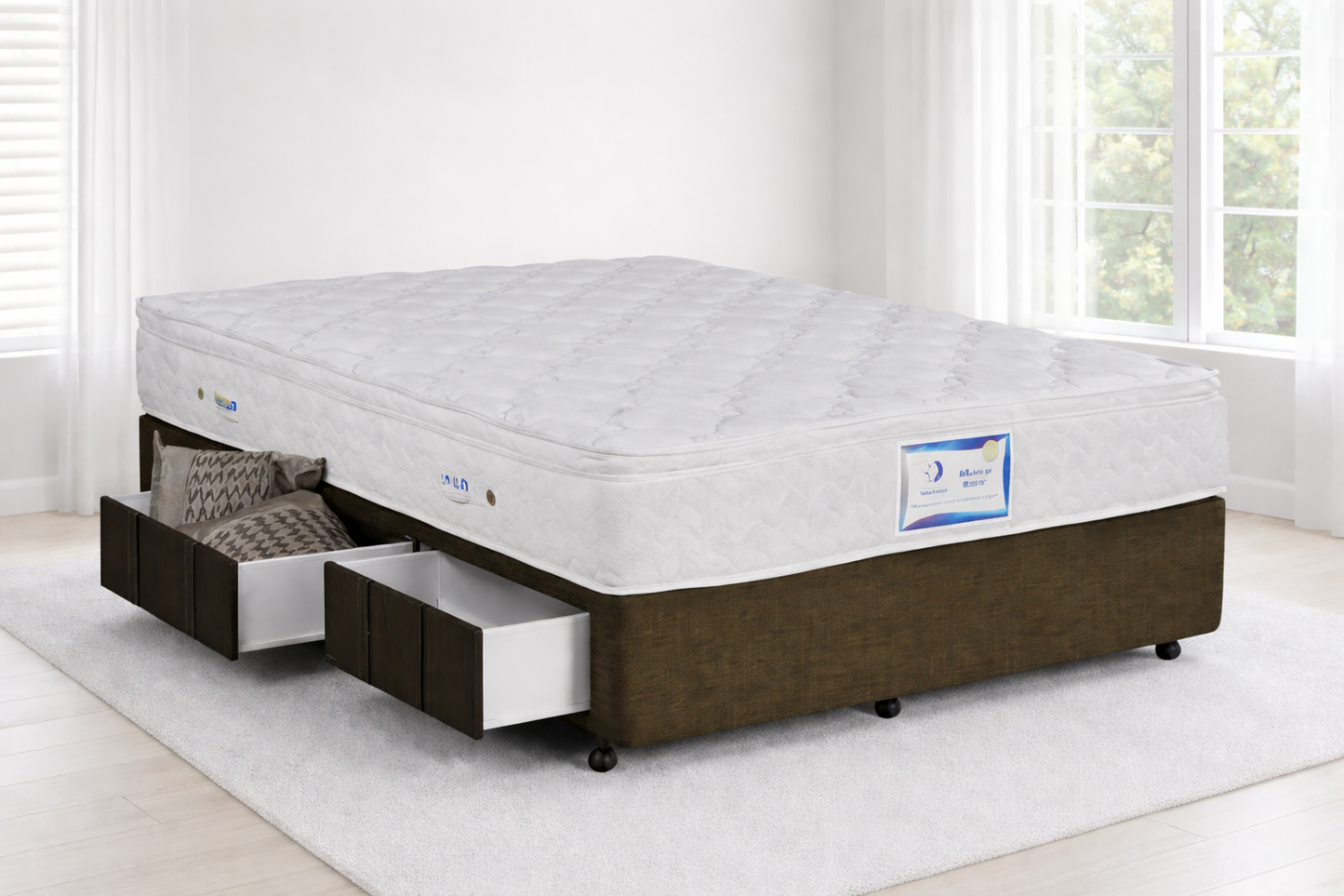 King Single Premium (AUSSIE MADE) Linen Ensemble Base (220MM) - (BASE DRAWERS OPTIONAL EXTRA) - Assorted Colours