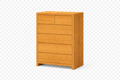 Double Or Queen Morgan (AUSSIE MADE) 4 Piece (TALLBOY) Bedroom Suite With 2 Drawers Bed - Tassie Oak Combination - Assorted Colours