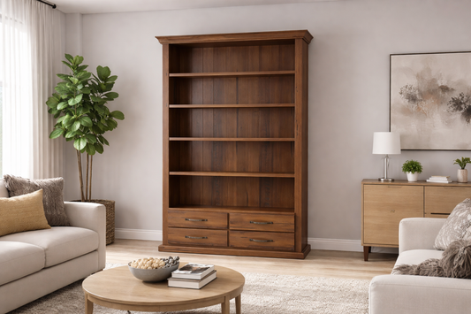 Jamaica (AUSSIE MADE) Highline Bookcase Combo Collection - Assorted Stained Colours