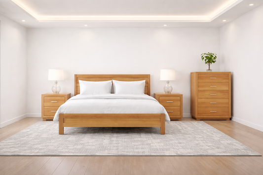Alameda King 4 Piece (TALLBOY) Bedroom Suite - As Pictured
