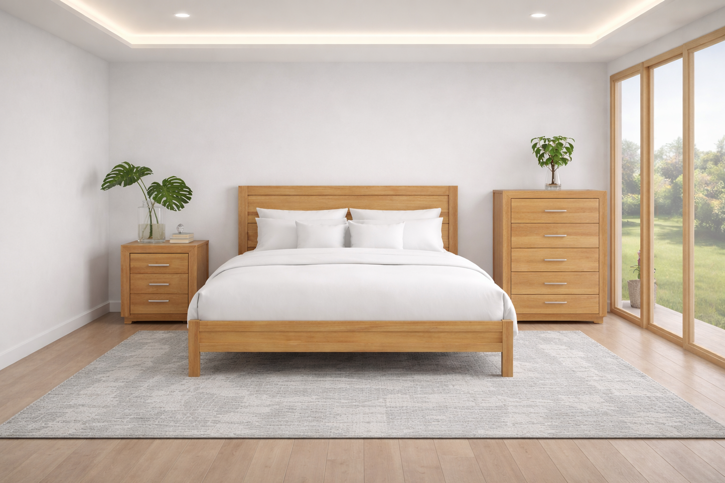 Double Alameda Timber Bed - As Pictured