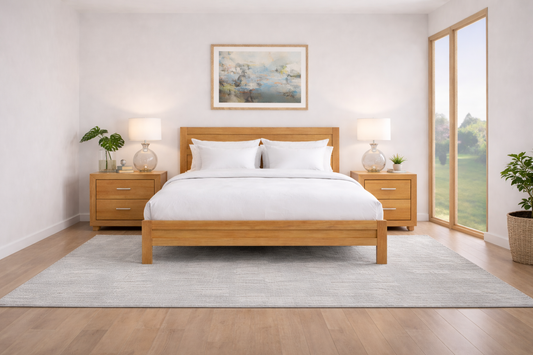Alameda King 3 Piece (BEDSIDE) Bedroom Suite - As Pictured