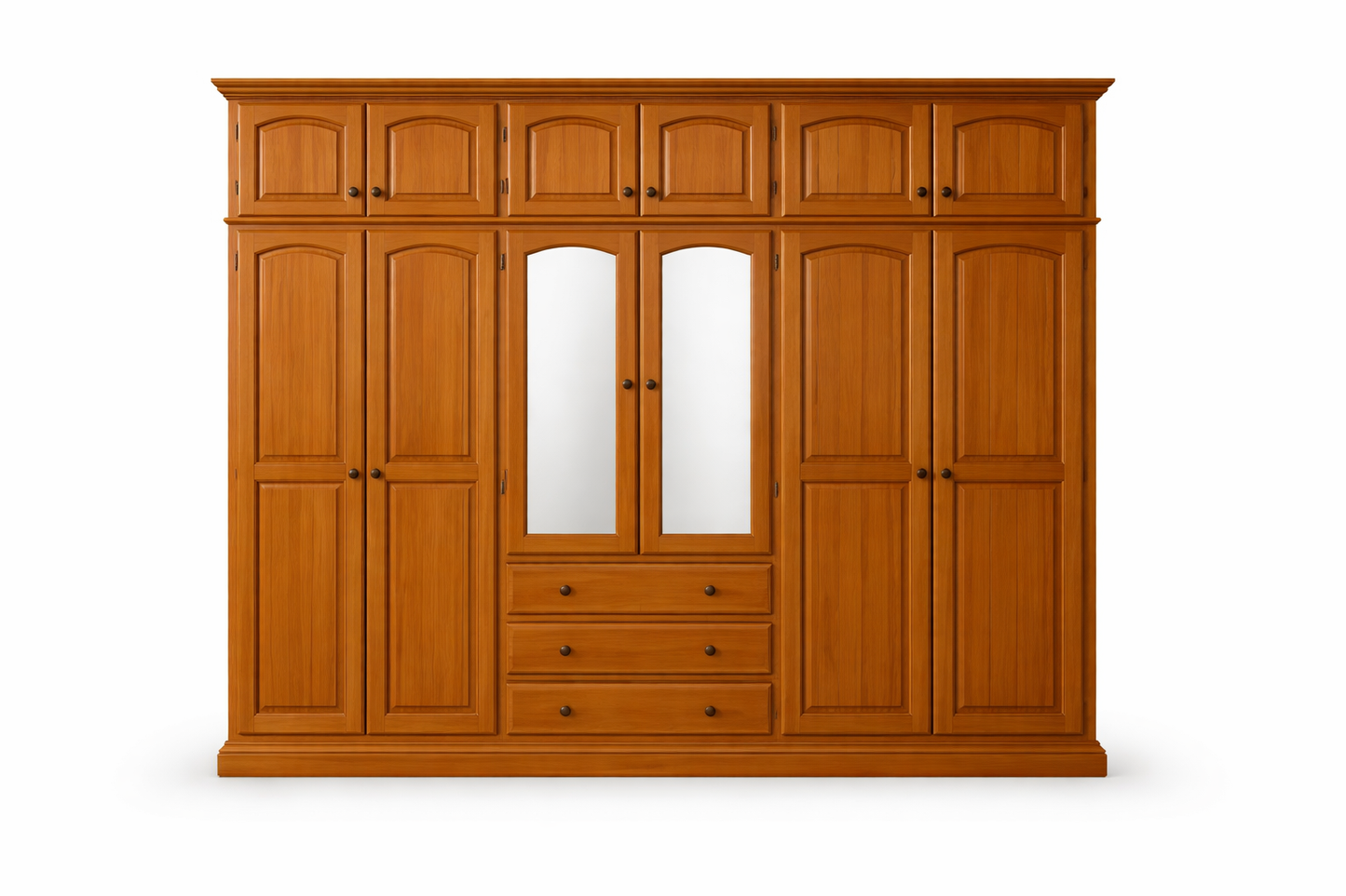 Arrone (AUSSIE MADE) 4 Piece Wardrobe With 12 Doors And 3 Drawers Collection - Assorted Stained Colours