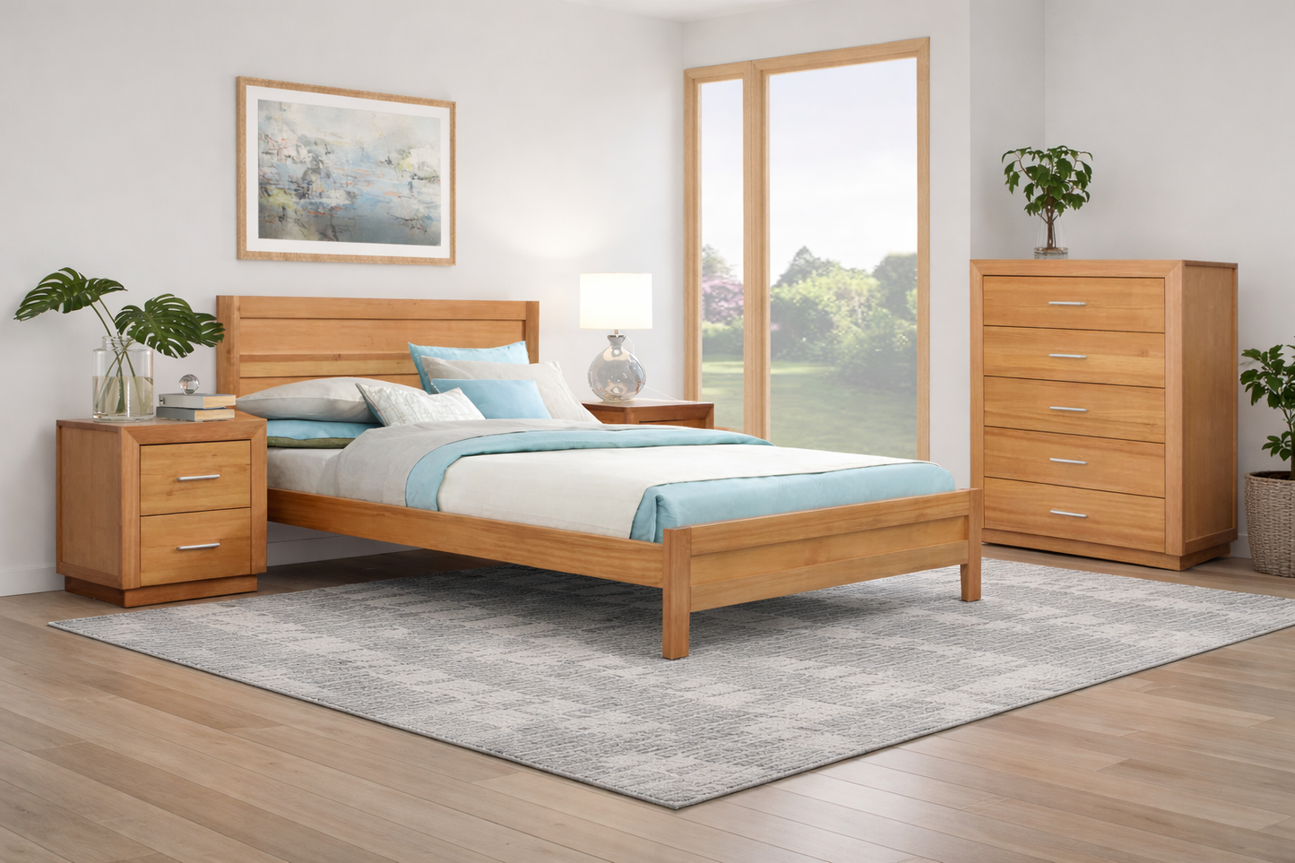 Double Alameda Timber Bed - As Pictured