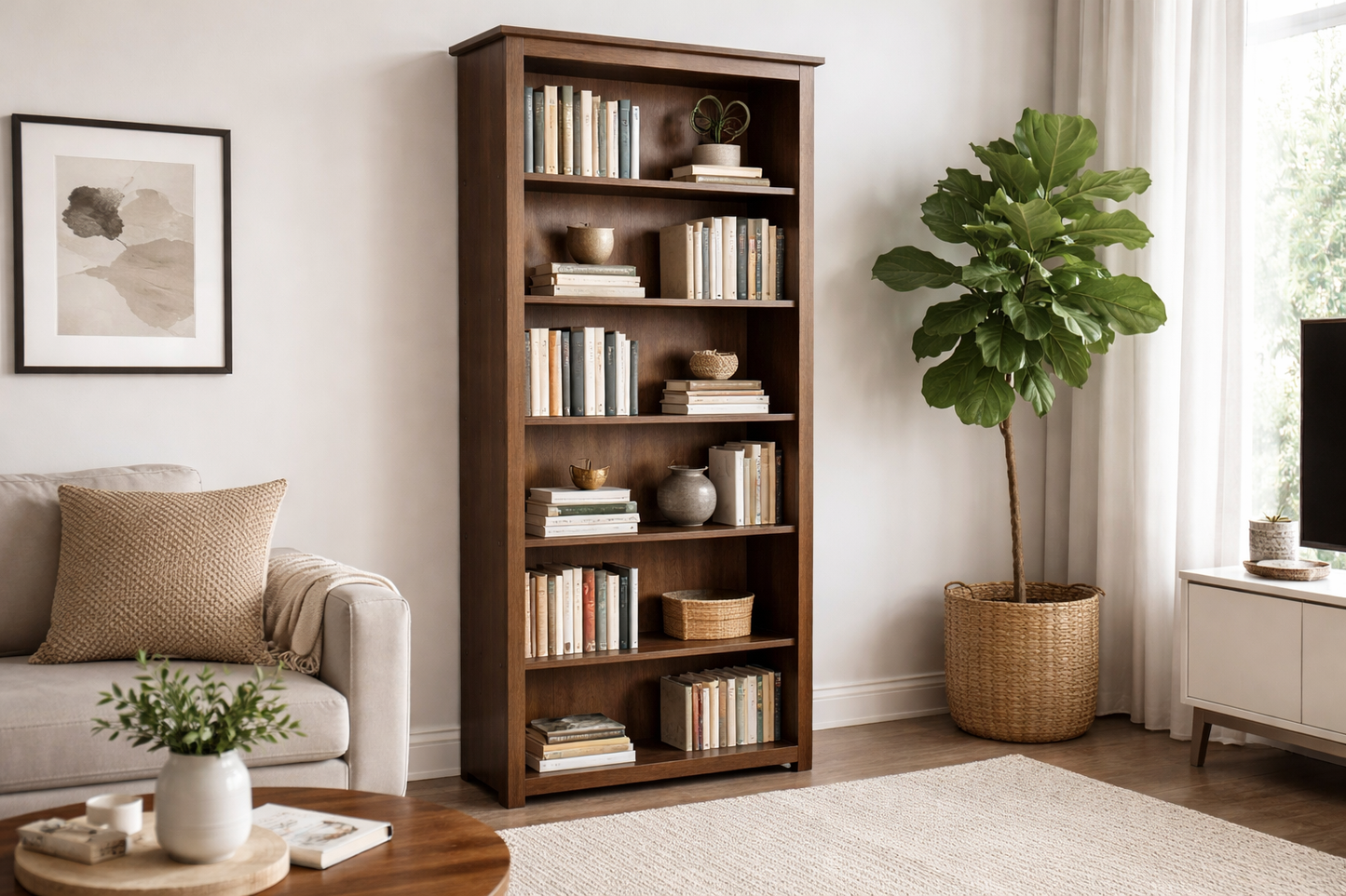 Jackie (AUSSIE MADE) Highline Standard Bookcase Collection - Tasmania Oak Combination - Assorted Stained Colours