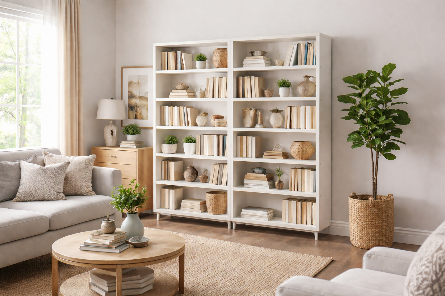 Newport (AUSSIE MADE) Twin Highline Bookcase Collection - Assorted Painted Colours